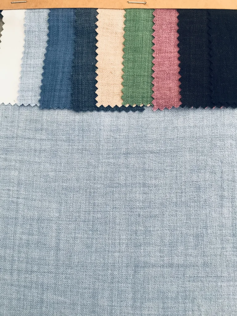 polyester Linen Like cationic melange fabric (5)