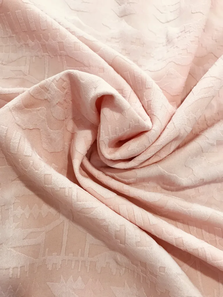 polyester Stretch Jacquard fabric with Geometry design (2)