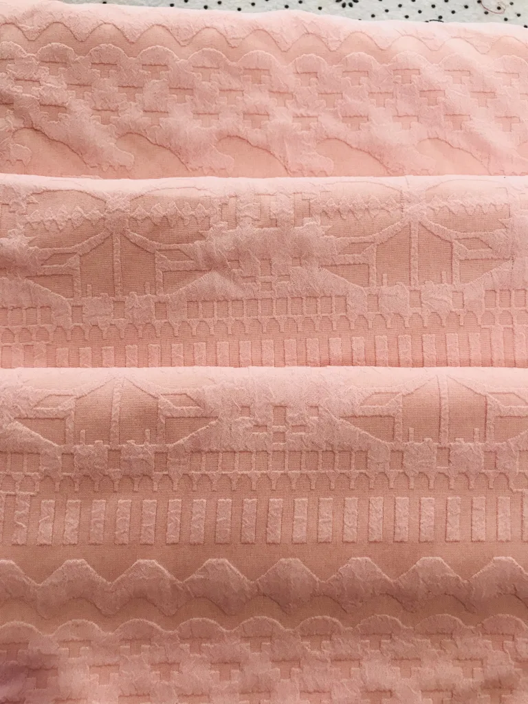 polyester Stretch Jacquard fabric with Geometry design (3)