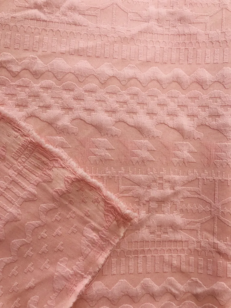 polyester Stretch Jacquard fabric with Geometry design (4)
