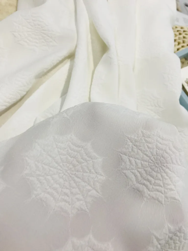 polyester Stretch Jacquard fabric with Spiderweb design (2)