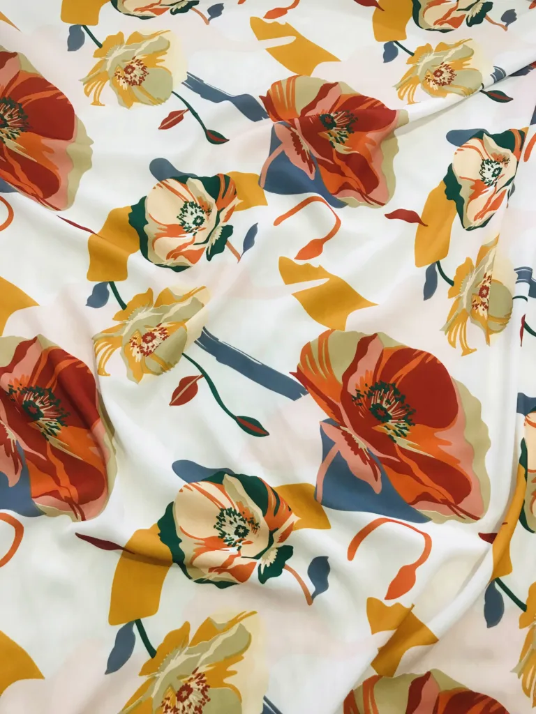 wholesale printed crepe fabric