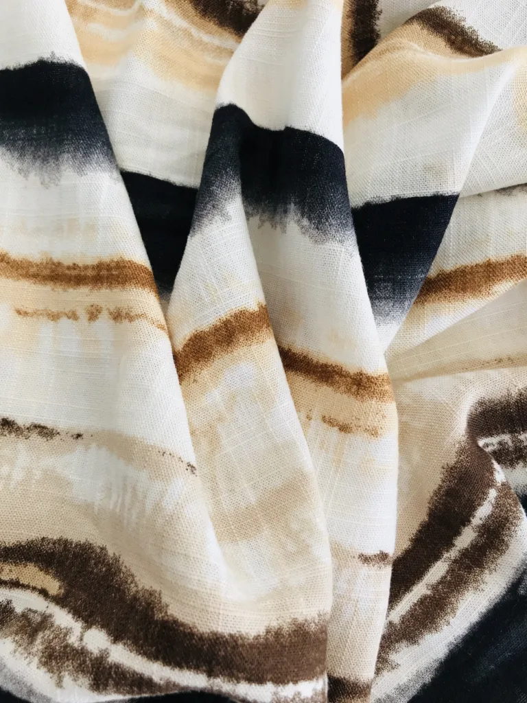 printed linen blended printed linen