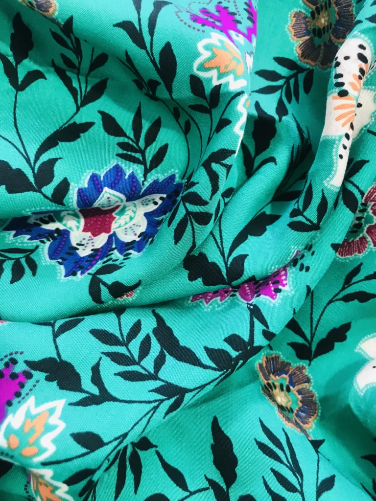 Printed Viscose Satin Fabric