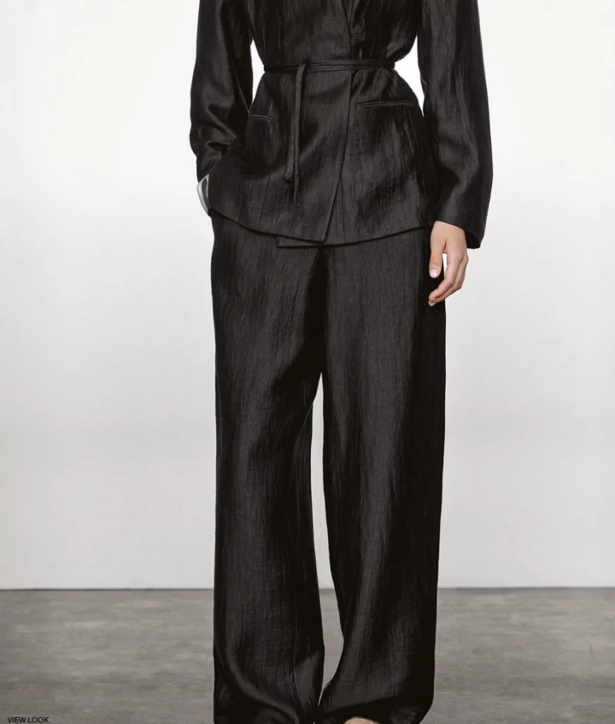 shiny lyocell crinkled fabric