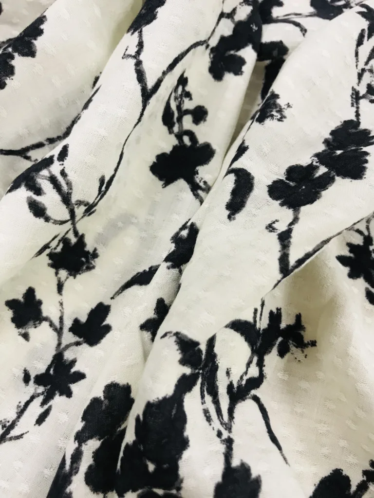 Printed Viscose Jacquard Fabric