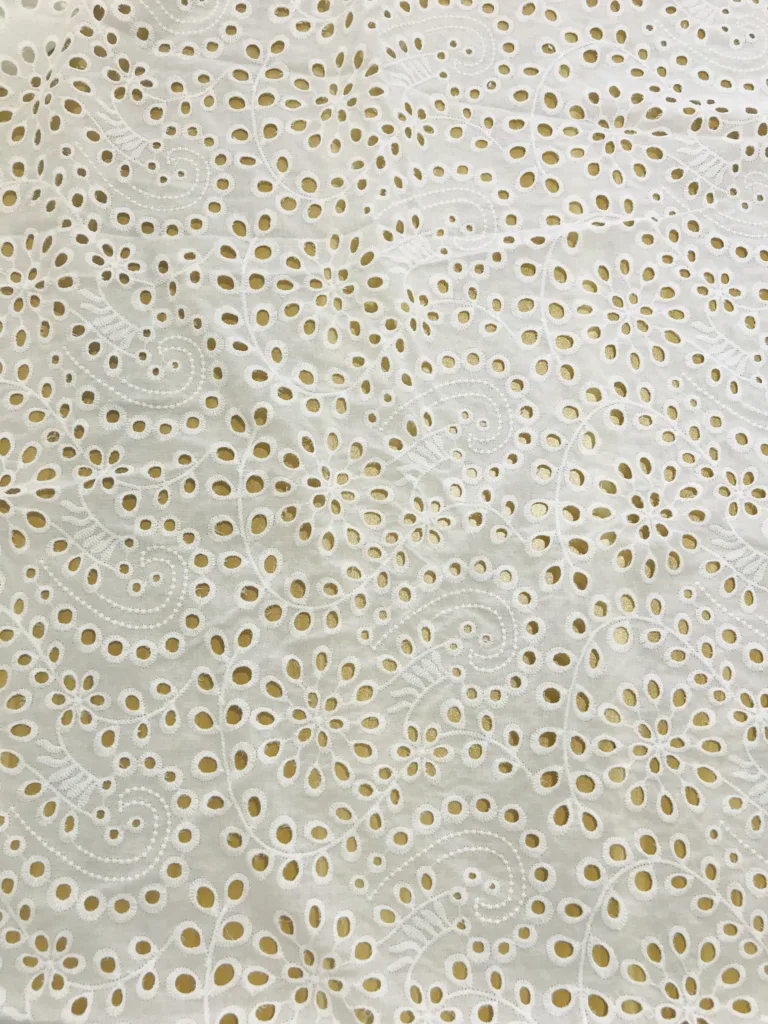Cotton Embroidery Fabric paisley