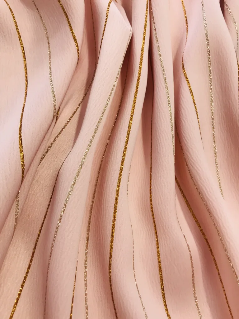 Fake Acetate Metallic Lurex Stripe (2)