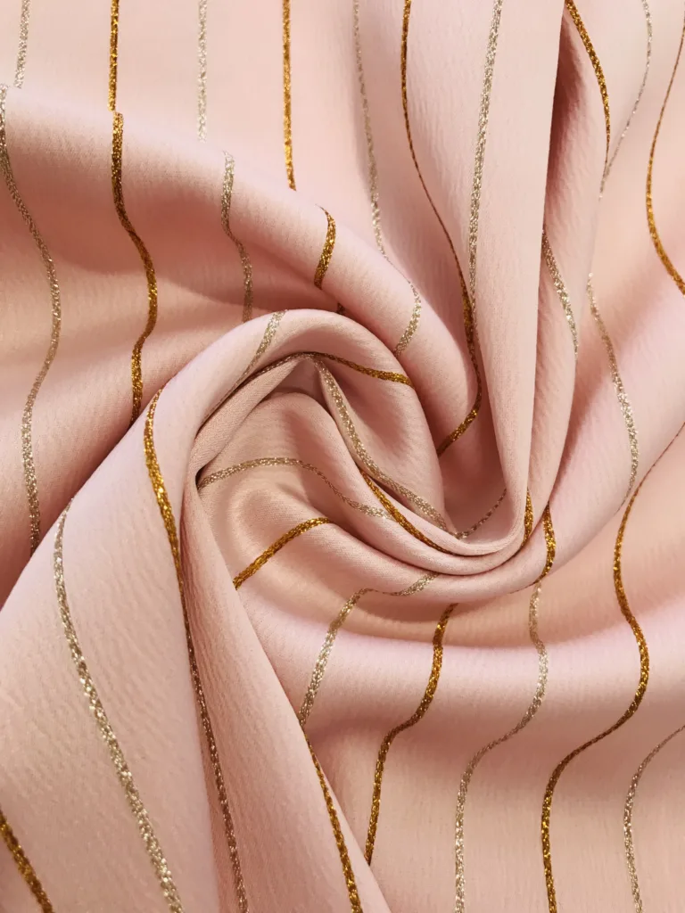 metallic stripe fabric