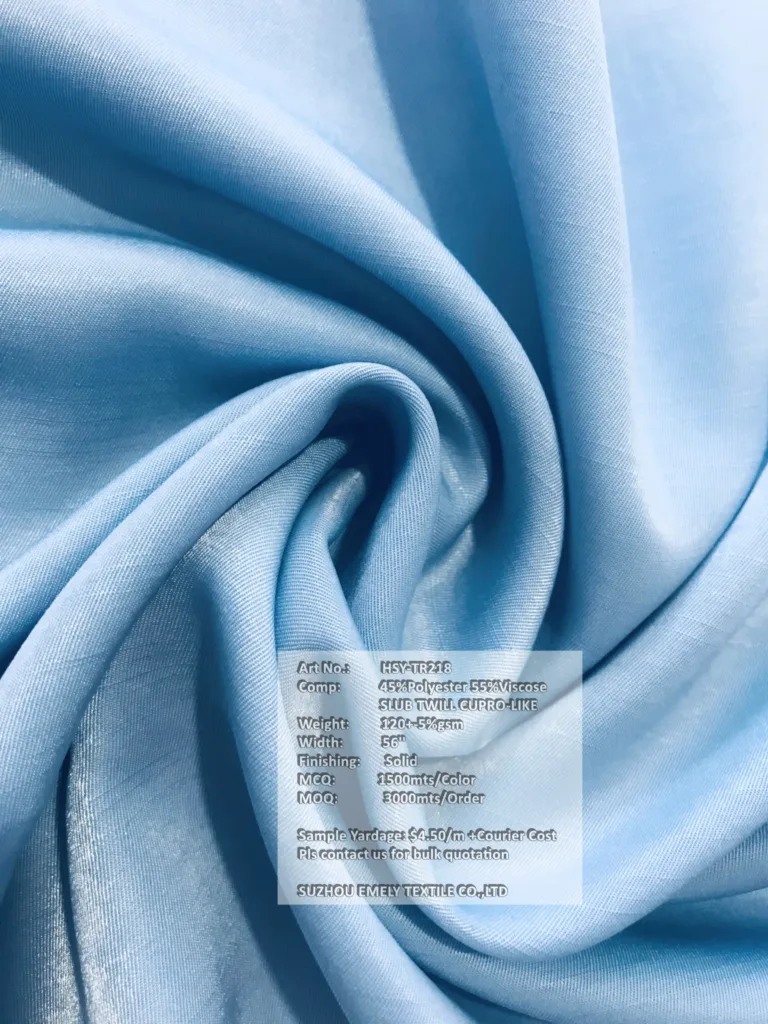 fake cupro fabric