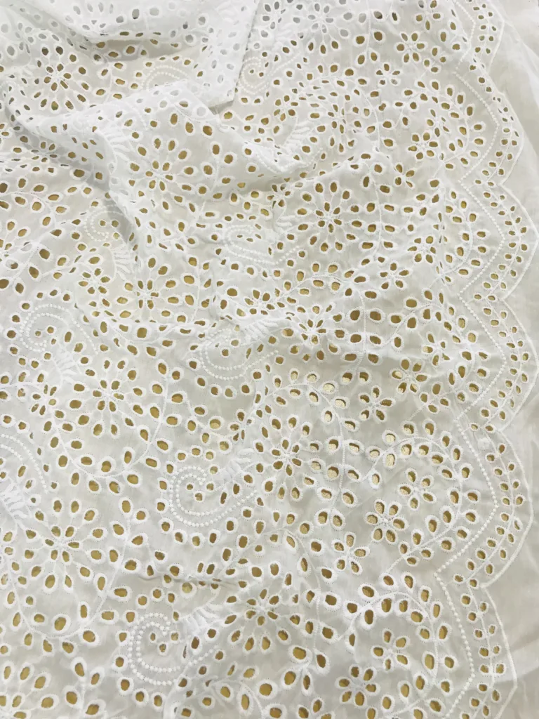polyester Embroidery Fabric paisley