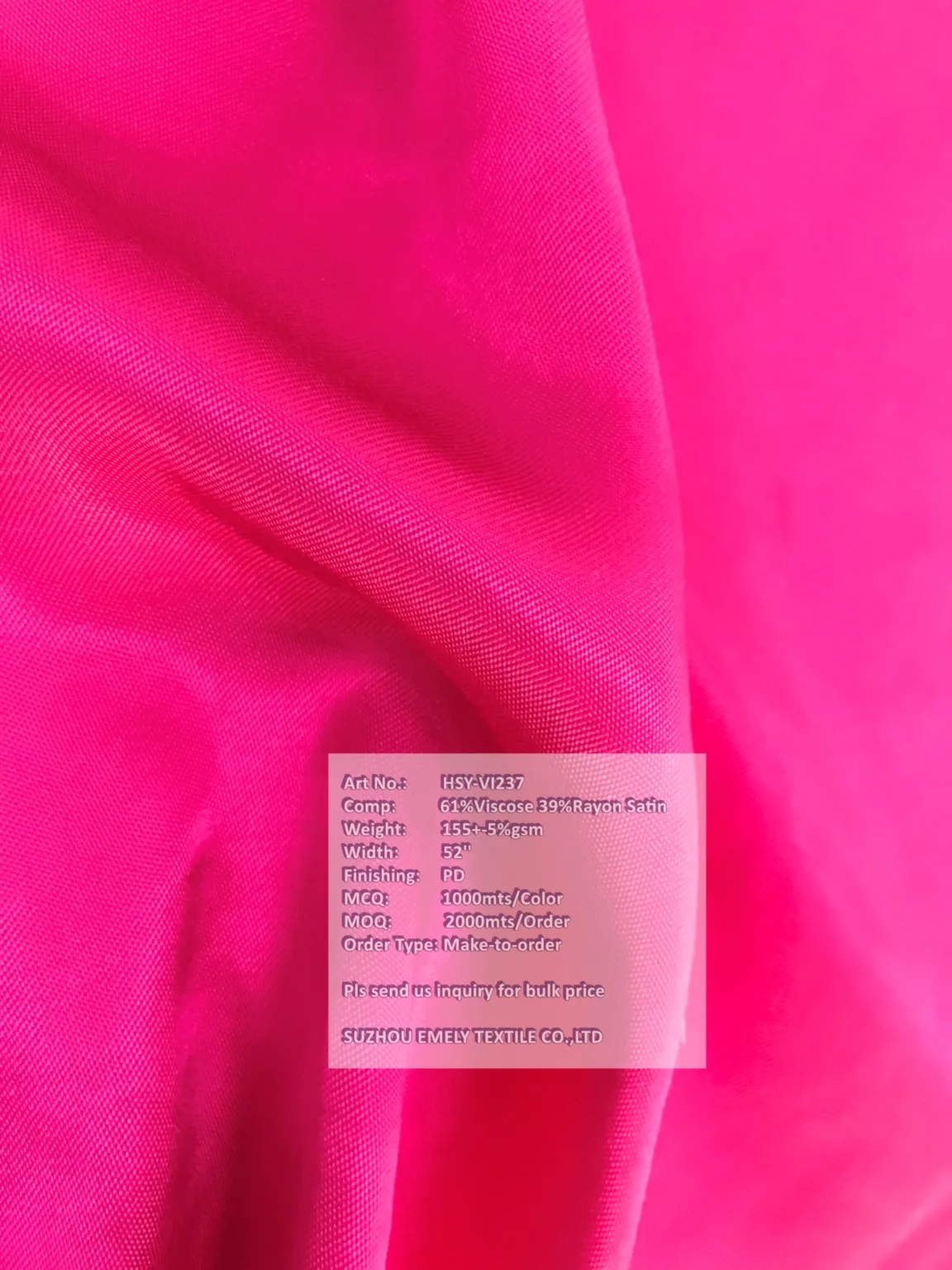 VISCOSE SATIN FABRIC