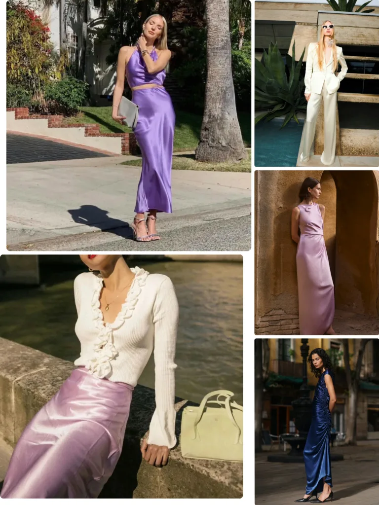 fashion satin dress