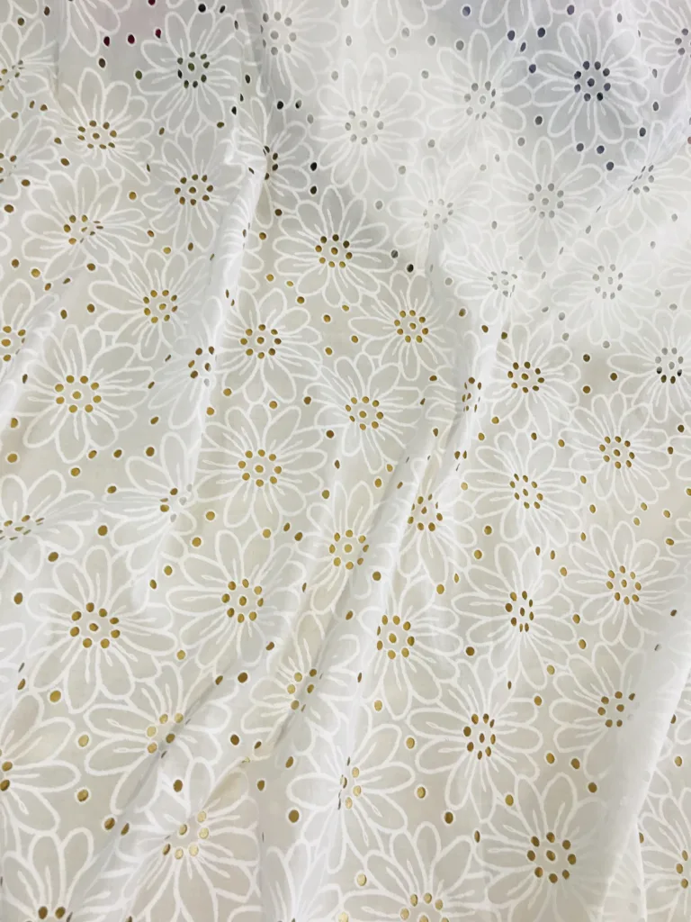 wholesale cotton eyelets fabric