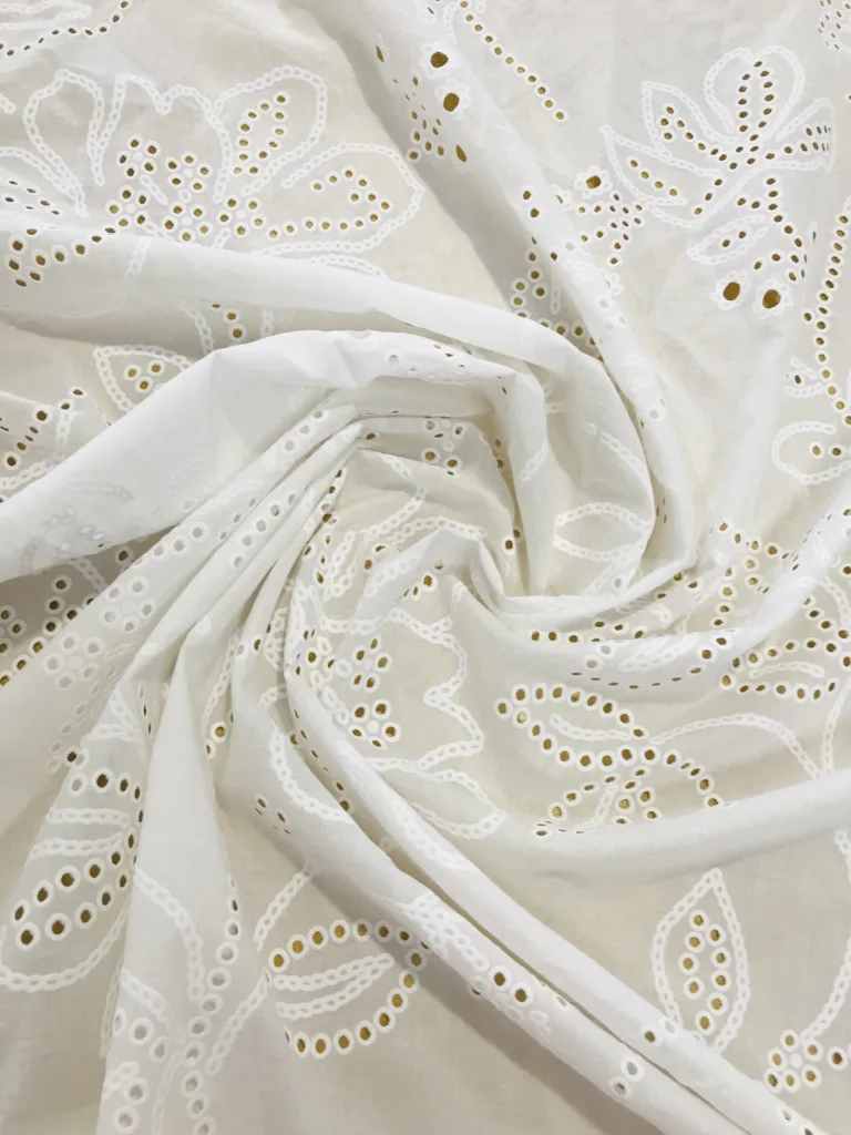 wholesale cotton eyelets fabric