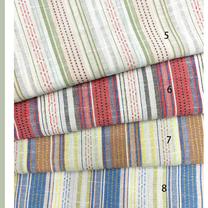 blended Linen yarn dyed fabric