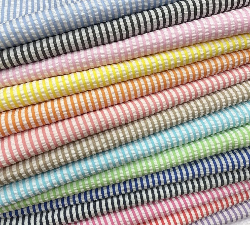 cotton yarn dyed stripe fabirc