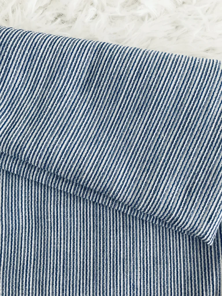 yarn dyed blended linen Stripe fabric