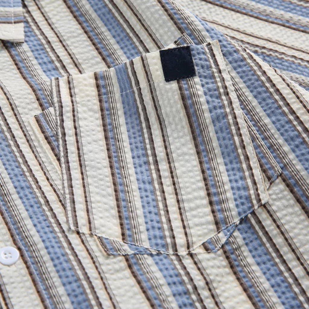 yarn dyed seersucker stripe fabric