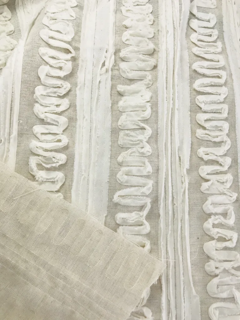 lien embroidery fabric