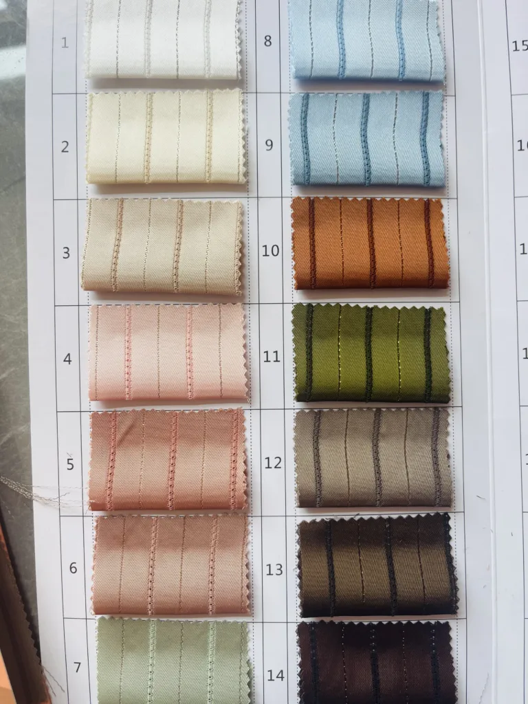 LUREX STRIPE SATIN FABRIC