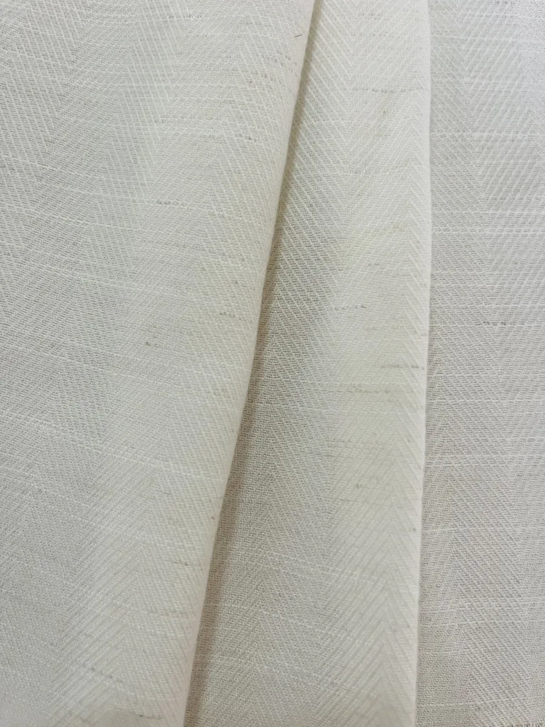 Premium Multi-Blend Herringbone Fabric with Tencel and Linen