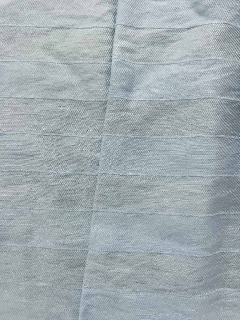 Nylon Viscose Chenille Stripe Jacquard Linen-Look Fabric（